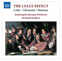 Cover art of Indianapolis Baroque Orchestra's The Lully Effect album featuring period artwork